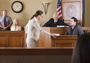 Group of people in a Court Room