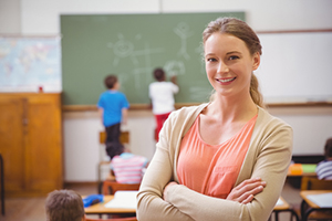 Female Teacher in Classroom